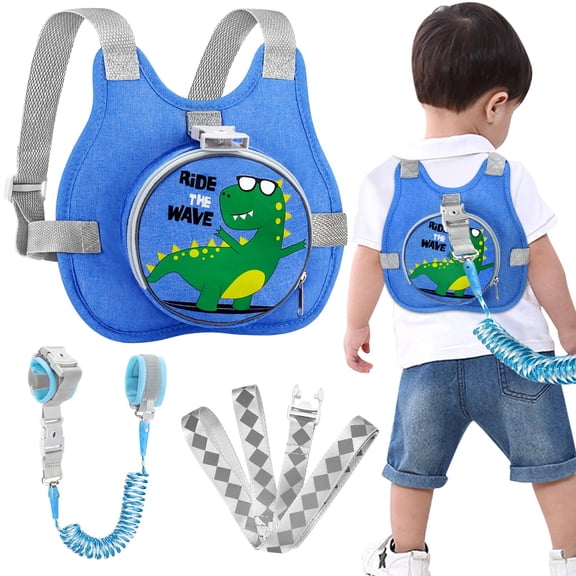 Arnés de Seguridad para Niños Pequeños con Correa y Lazo Reflectante para la Muñeca