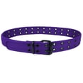 thumbnail image 2 of Gelante Canvas Double Grommet Hole Belt - Purple, M, 2 of 6
