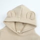 thumbnail image 5 of Gibobby Sudadera con capucha para niños, sudadera para niños pequeños, niñas sólidas, lindas orejas para niños(Beige, 12-24 Meses), 5 of 5