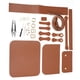 thumbnail image 1 of Kit de bolso de hombro de cuero precortado para mujer, hecho a mano, bolso de mano artesanal marrón, 1 of 9