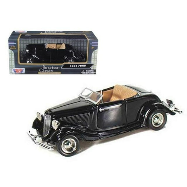 1934 Ford Coupe Convertible Black 1-24 Diecast Model Car