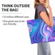 thumbnail image 2 of Disketp Swirl Blue And Purple Bolsa Tote Estampada para Mujer, Bolso de Hombro y de Mano para Compras y Viajes, 2 of 8