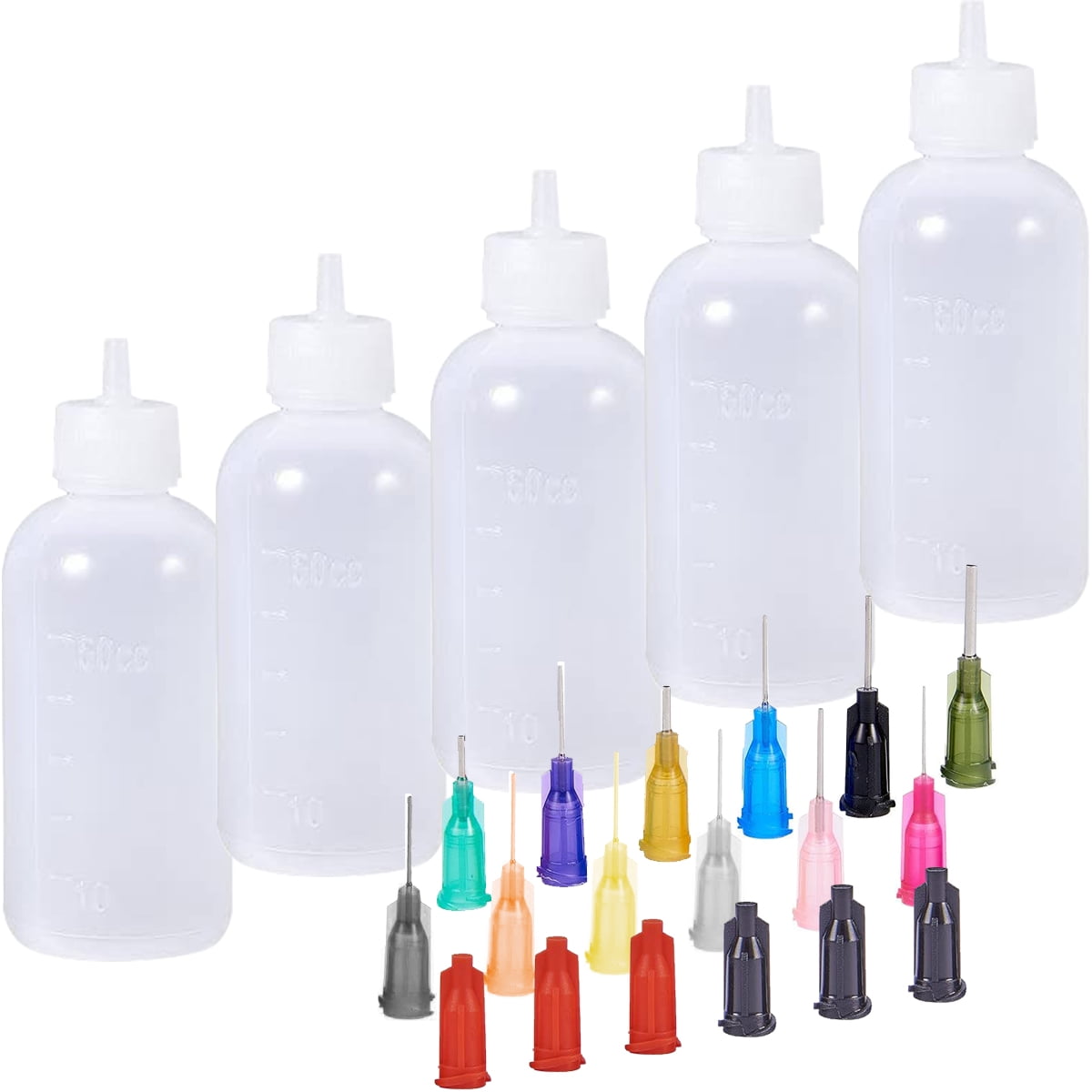 foraineam Foraineam 48 Pack 30ml Precision Tip Applicator Bottle Quilling  DIY Craft Needle Tip Squeeze Bottle Glue Bottle Applicator (6
