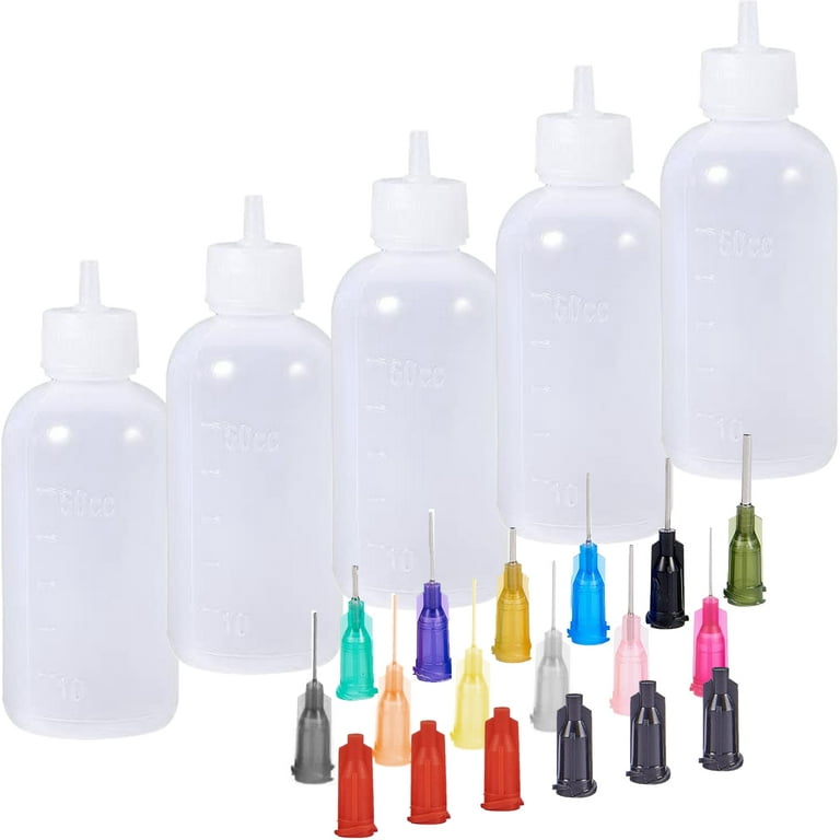 18 Pcs Long Needle Oil Injection Bottle Applicator Tip Glue Small Bottles  Stainless Steel Squeeze Quilling - AliExpress