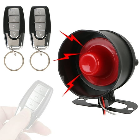 Anself Universal Car Alarm System, Non Destructive Install, 12V Automobile Device, 7 Levels Sensitivity