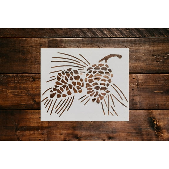 Pine Cones Stencil (5"x6")