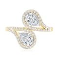 thumbnail image 4 of Rosec Jewels Lab Created Diamond Wrap Ring (EF-VS Quality) - Designer Ring for Mothers Day, 10K Yellow Gold, US 4.00, 4 of 8