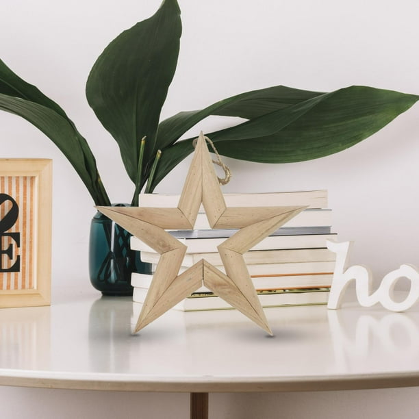 Adorno de puerta Colgante Macarena estrella rústica decoración de madera