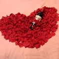 thumbnail image 3 of Tela de seda de flores artificiales, pétalos de rosa de simulación, decoración de alfombra de pasillo, Día de San Valentín, boda, fiesta, 500/1000 Uds., 3 of 4