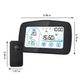 thumbnail image 3 of TIMIFIS Wireless Alarm Clock, Indoor And Outdoor Temperatures And Humidity Meter, Meteorological Station, Electronic Wireless Thermometers -, 3 of 7