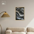 thumbnail image 3 of Ethereal Bloom 4 Canvas Black Paint Abstract by Art Remedy, Gold Frame, 20" x 30", 3 of 7