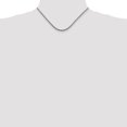 thumbnail image 4 of Diamond2Deal 925 Sterling Silver 2.5 mm Solid Rope Chain Necklace for Women 16", 4 of 6