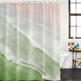 thumbnail image 2 of Sage Green Coastal Wave Shower Curtain, Waterproof Shower Curtains for Bathroom, Summer Modern Ocean Beach Washable Fabric Bathtub Curtain Set Bath Decor with 12 Hooks Extra Long 72"x96", 2 of 8