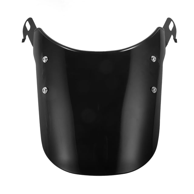 NUOLUX Parabrisas Universal Para Motocicleta Ajustable Con Deflector Negro Resistente Al