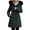 Black, variant on Women's Loose-fitting Mid-length Slim-fit Down Cotton Coat Pink M