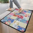 thumbnail image 4 of Patchwork Pioneer Flower Door Rugs,Washable Non Slip Door Mats Indoor,Decorative Door Mats,Entry Mat Indoor for Entrance,Bedroom,Kitchen,Bathroom,30"x17", 4 of 6