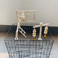 thumbnail image 4 of Bird Playground Hamiledyi de madera natural para pájaros pequeños, 4 of 6