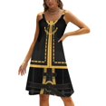 thumbnail image 1 of Anders Robe Ample à Poches Robes Imprimées pour Femmes Col en V Robe Décontractée Nouveau Design Dragon Age Dragon Age 2 Anders Bioware, 1 of 5