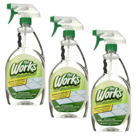 The Works Tub & Shower Cleaner, 65320WK, 32 fl.oz. (Pack of 3)