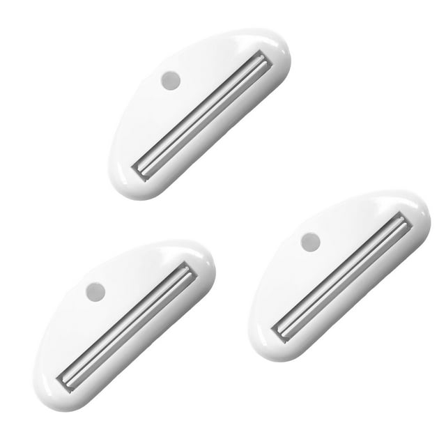 CSChome Toothpaste Squeezers Colorful Face Cleanser Squeezers – 3Pcs Ergonomic Multi Use Plastic Manual Tool Rolling Squeezer