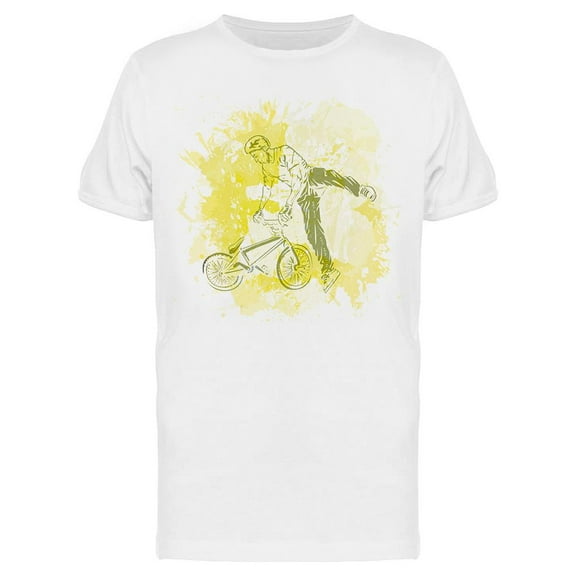 Bmx Rider Jumping Design T-Shirt Men -Image by Shutterstock, Male Large