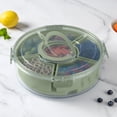 thumbnail image 3 of Cook with Color Rotating Snack Box with Ice Block and Carry Handle, Portable Compartments for Lunches and Commutes, Sage, 3 of 12