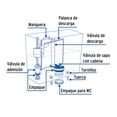 thumbnail image 2 of Jgo de reparación p/WC con válvula flotador,regulación clip, 2 of 3