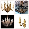 thumbnail image 5 of Uxcell E12 Candle Socket Covers 3.9" Candelabra Base Holder Red Bronze 6 Pcs, 5 of 5