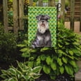thumbnail image 2 of St. Patricks Day Shamrock Schnauzer Garden Flag, 2 of 2