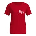 thumbnail image 3 of Fesfesfes Women Tshirt Couples Lover Valentine's Day Short Sleeve Tops Love Print Loose Tops Under $10, 3 of 6