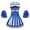 1-Blue551, variant on Girls Cheerleading Performance Outfits Cheerleader Dance Dress Pom Poms, Sizes 5-14