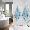 thumbnail image 7 of Cute Shark Hand Towels, 2 PCS, Highly Absorbent Soft Cotton Face Towels Bathroom Decorative Towel for Beach Gym Spa Shower, 16x28In, 7 of 7