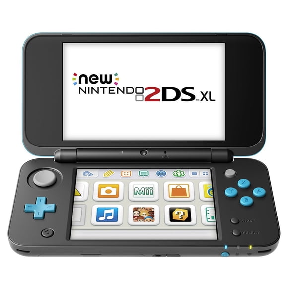 Nintendo - New 2DS XL Handheld Gaming Console - Black + Turquoise (Refurbished)