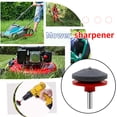 thumbnail image 4 of Lawn Mower Blade Sharpener, Double Layer Corundum Lawnmower Blade Sharpener, Universal Wear Resistant Mower Blade Sharpener for Any Power Drill/Hand Drill, Includes Free Blade Balancer,1 Pack, 4 of 8
