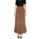 thumbnail image 5 of Pantalones Palazzo largos informales para mujer, cintura alta elástica, pierna ancha, holgados, para estar en casa Marrón, 5 of 9
