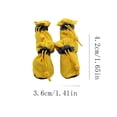 thumbnail image 3 of Winter Anti Slip Dog Boots Fleece Warm Lining Drawstring Secure Fit Reflective Tape Decor Party Favors For Small Medium Dogs Indoor Outdoor Cold Weather Hiking Walking Pet Foot Care Decoration, 3 of 5