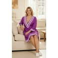 thumbnail image 5 of HAPPY BAY Women's Beachwear Short Summer Beach Dress Bathing Suit Cover ups 8-12 Purple, Solid, 5 of 5