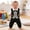 Black Stripes, variant on Newborn Baby Boys Gentleman Romper One Piece Infant Long Sleeve Bowtie Outfit Cotton Formal Wear Tuxedo Suit 0-24M