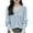 A01-Blue, variant on yoeyez Light Weight Cardigan Women Button Up Cropped Cardigan Sweaters Long Sleeve V Neck Knitted Slim Fitted Cardigans Pink,XXL