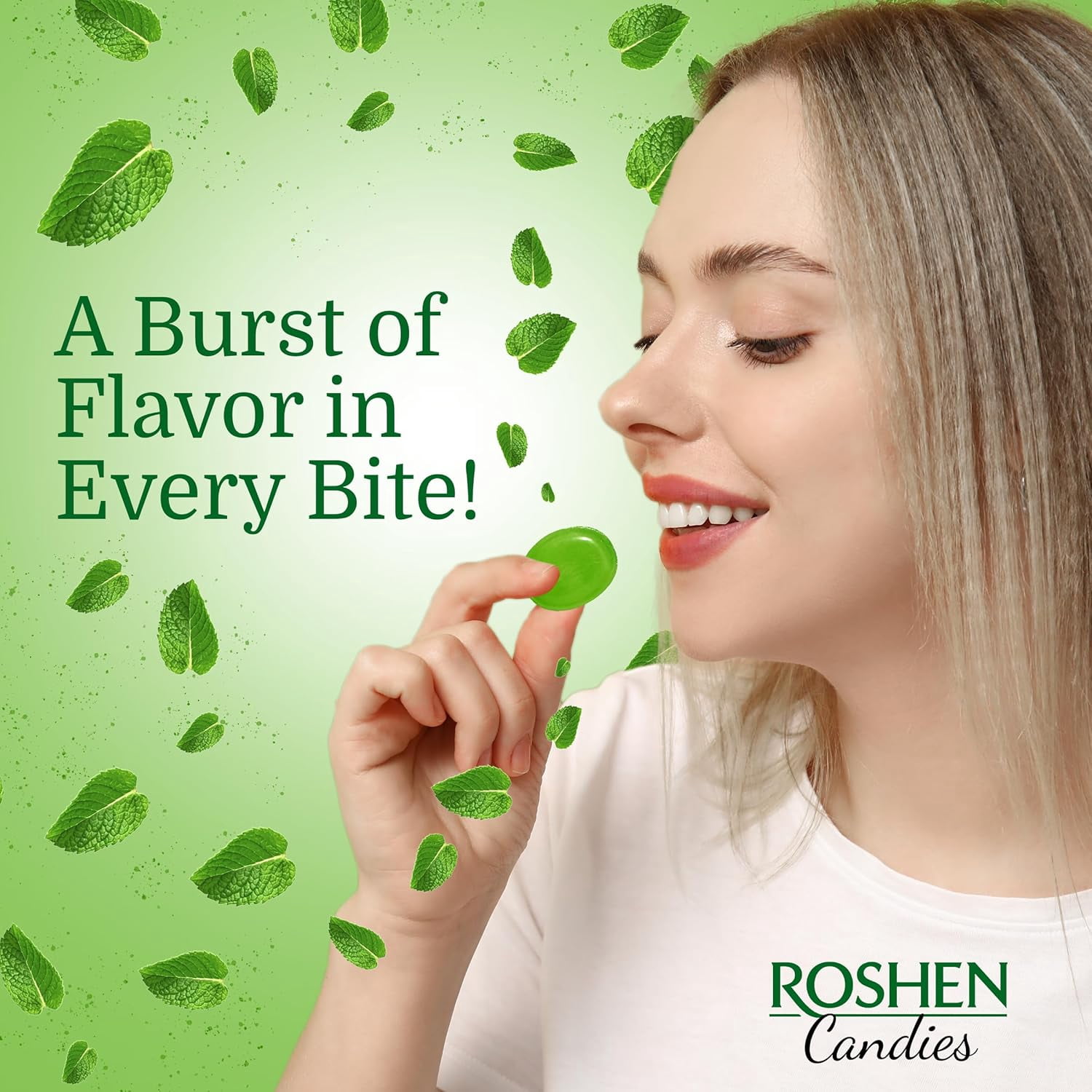 Roshen Eucalyptus-Menthol Hard Candy, Refreshing Mint & Eucalyptus Flavor, 2.2 lbs (Pack of 2)