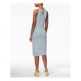 thumbnail image 2 of BAR III Womens Gray Jewel Neck Sleeveless Shift Dress M, 2 of 4