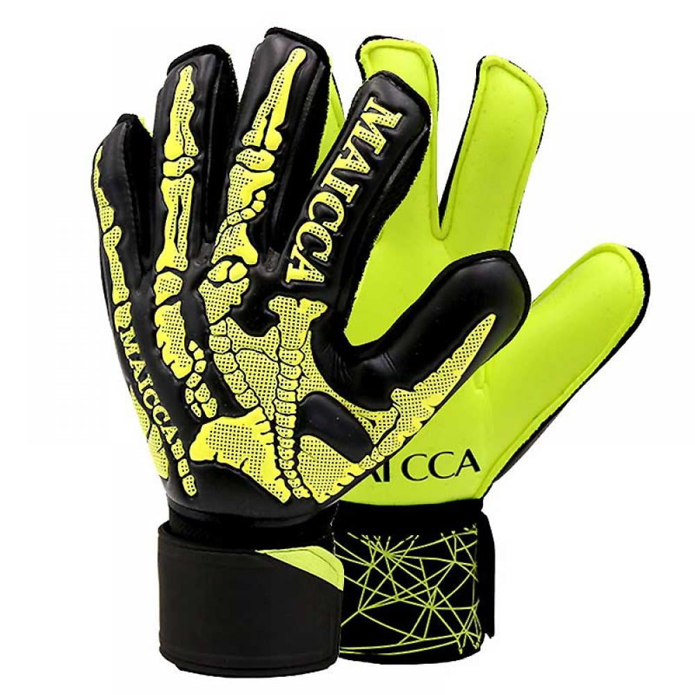 SPORTS GLOVES ROLL FINGER GOAL KEEPER GOALKEEPING FOOTBALL SOCCER GLOVES NICEO FOR YOUTH ADULTS AND KIDS PROFESSIONAL FOOTBALL GLOVES GOALIE 
