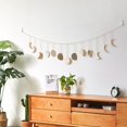thumbnail image 4 of Jiibva Gold Moon Phase Metal Wall Hanging, Celestial Garland Art for Bedroom and Garden Decor, 4 of 7