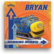 Angle View: Personalized Chuggington Honking Horns Brewster 12" x 12" Canvas Wall Art