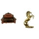 thumbnail image 1 of Sofá Miniatura, Sillón Individual, Modelo DIY, Accesorio, Estatua De Caballo De Pie, Figurita, Decoración De Mesa, Artesanía Hecha A Mano Para Micropaisaje, Habitación, Hoteles,, 1 of 8