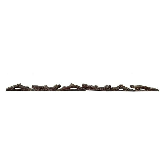 6 Pieces Log for 60 inch Recessed and Wall Mounted Electric Fireplace, Synthetic Resin Log Decoration for Indoor Electric Fireplace