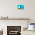 thumbnail image 3 of Stupell Industries Modern Sailboat on Shore Transportation Painting White Framed Art Print Wall Art, 14 x 11, 3 of 9
