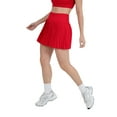 thumbnail image 4 of YITTY Active Women's Pleated Tennis Skirt with Built-in Short, Athleisure, 4-Way-Stretch, Heated Red, 2X, 4 of 7
