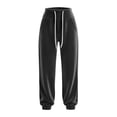 thumbnail image 7 of JOANKDMI Velour Joggers for Women Sweatpants Buttery Soft Thermal Baggy Tapered Cuffed Ankle Elastic Drawstring Waist with Pockets for Winter Lounge Athletic Track Pants, 7 of 7
