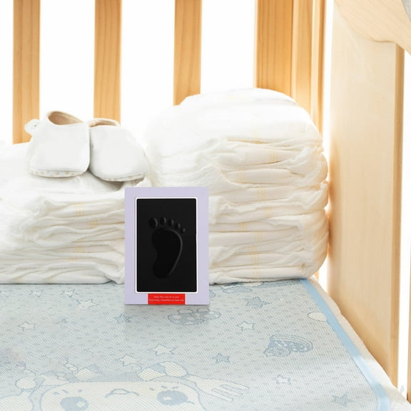 KONTONTY 1 Set Inkless Ink Pad For Babies Handprints And Ink Pad Ideal For Newborn Pet Paw Print And Family Memories Keepsake Black